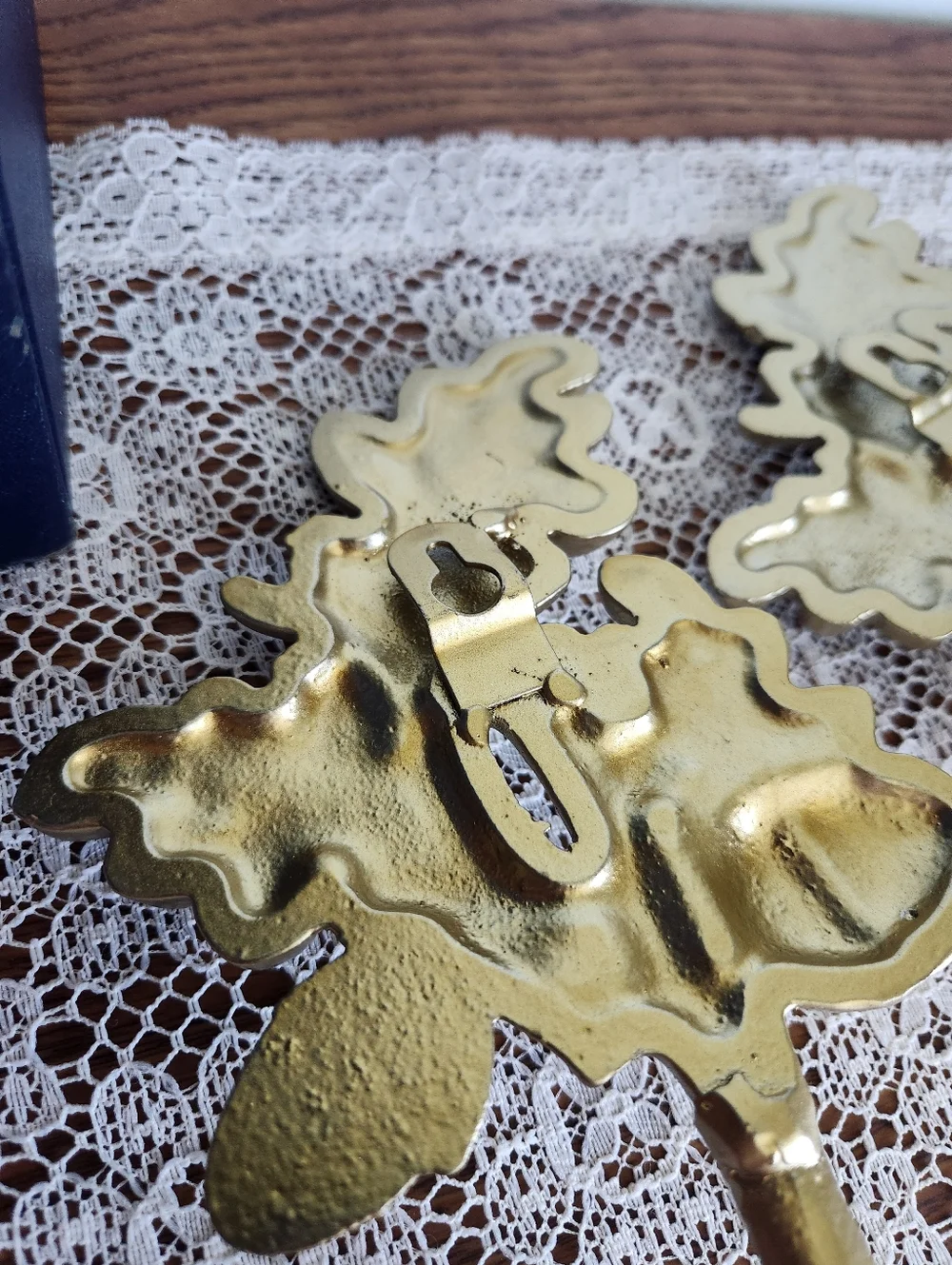 Gold Oak Leaf Acorn Wall Hooks - Decorative Home Wall Decor